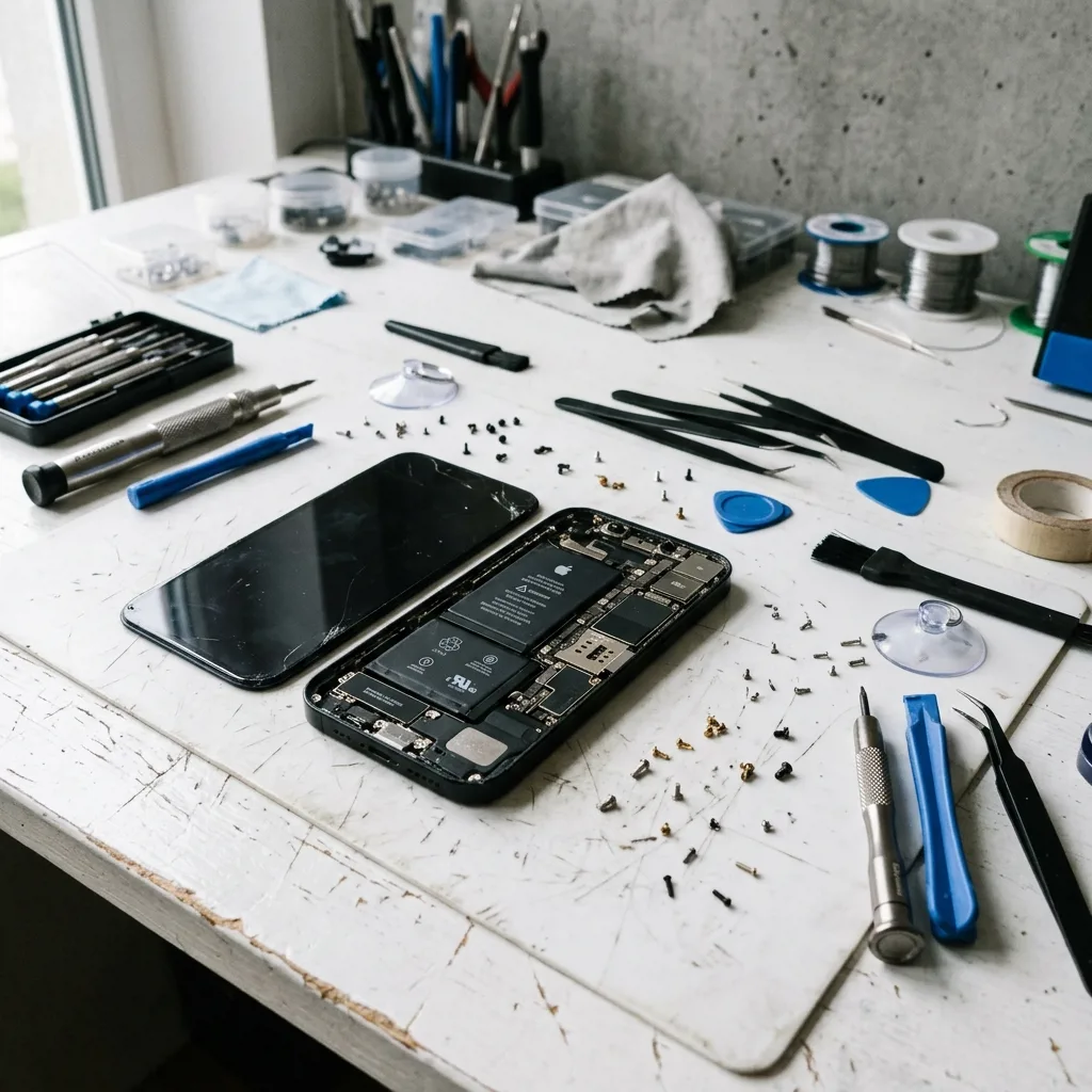 Типичные поломки iPhone на столе мастера