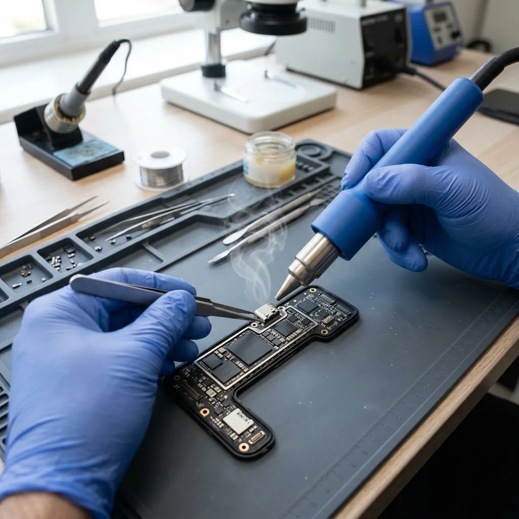 Замена разъёма USB-C на iPhone